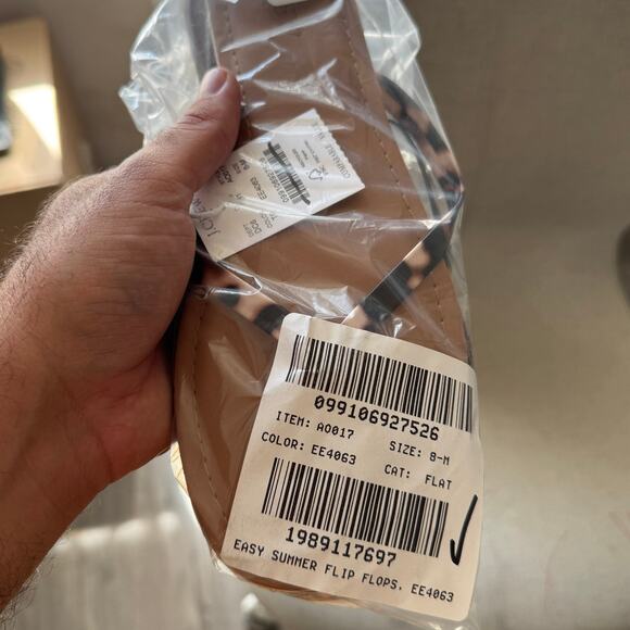 J.Crew Easy Summer Flip Flop Sandals WMNS 8M Tortoise Shell Flat Slip-On Casual - Picture 6 of 6